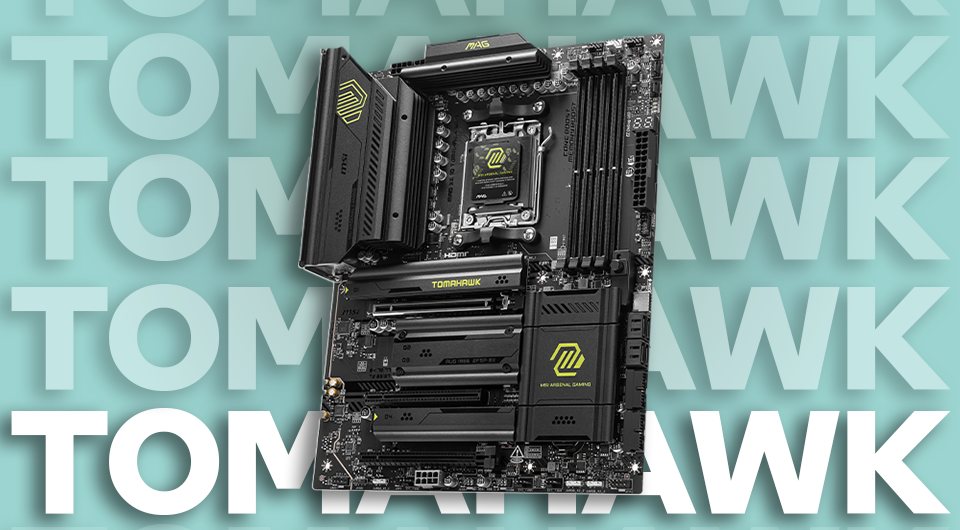 MAG X870 TOMAHAWK WIFI motherboard showcasing robust design with Wi-Fi 7, 5G LAN, and MSI’s Steel Armor II for high-end GPUs