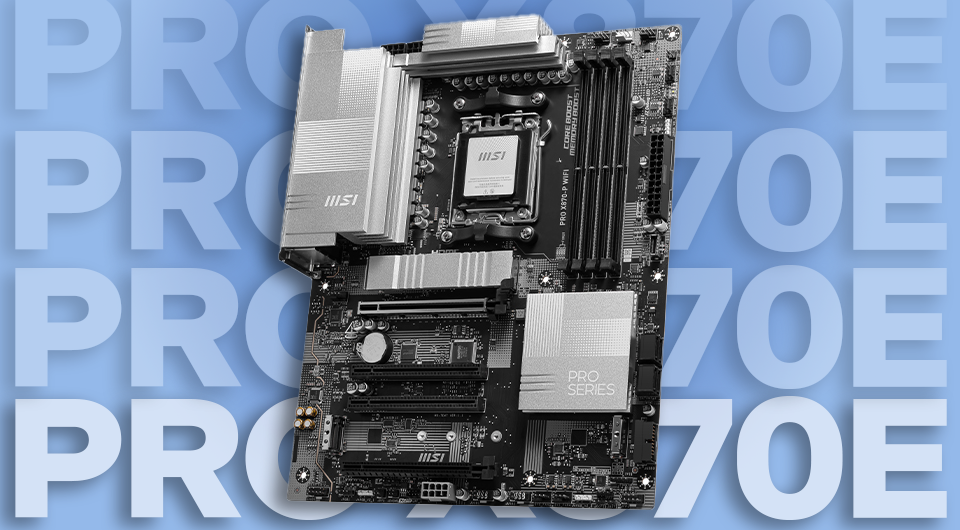 PRO X870-P WIFI motherboard in silver with PCIe Gen 5, Wi-Fi 7, and 5G LAN for AMD Ryzen 9000 processors